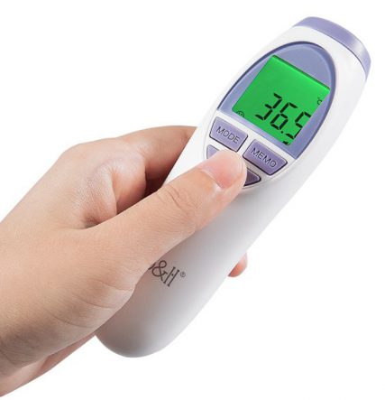 瑞士 b&h Swiss 瑞士 非接觸紅外線額溫計 Infrared Thermometer 額頭 探熱 BB探熱器 電子嬰兒體溫計 温度 額溫槍 紅外線 非接觸額溫計