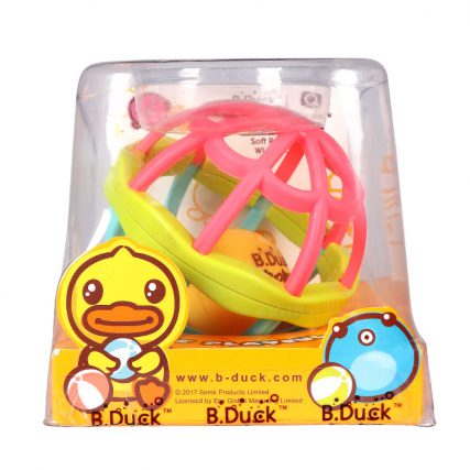 B.Duck 小黃鴨 嬰兒手抓球 嬰兒車玩具 BB車 手推車玩具 軟膠球 軟膠波波