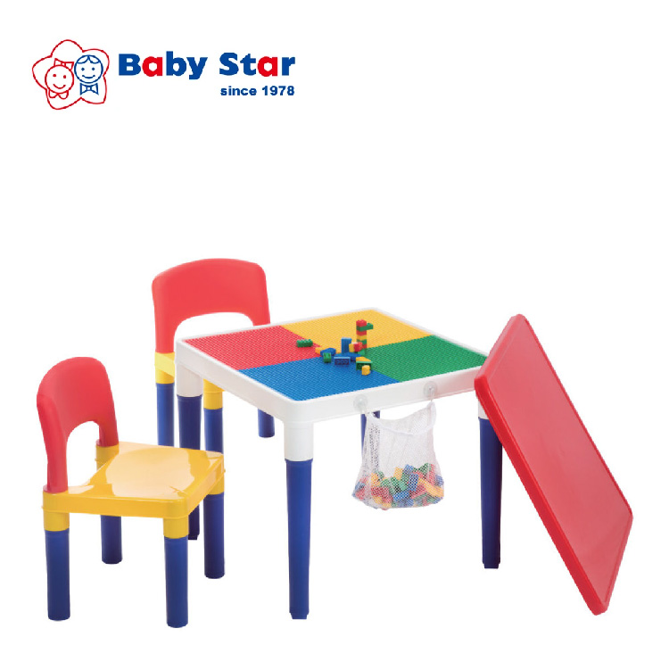 Baby Star x Delsun 2 合 1積木桌椅組