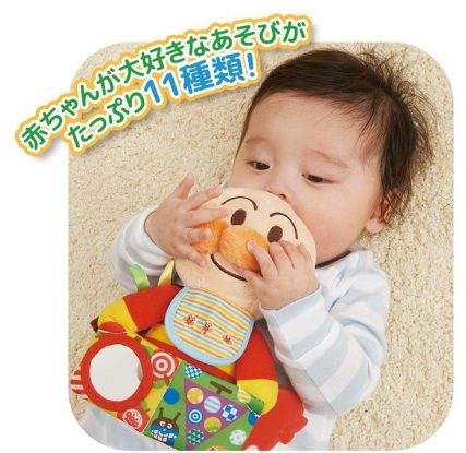 日本 麵包超人 嬰兒學習毛公仔