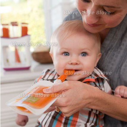 美國 Infantino Pouch Spoons 學習匙 BB匙羹 餵食勺子 餵食匙 副食品 嬰兒袋裝食物專用匙 (2個裝)