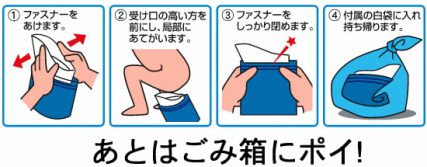 日本 Kenyuu 旅行 出街 兒童流動出街外出小便廁所厠所 小便斗小便器應急尿袋尿兜 嘔吐袋 便攜小便袋(3回裝)