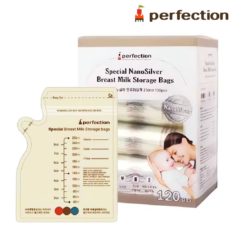 韓國 Jaco Perfection 感溫納米銀儲奶袋 250ml [120個]