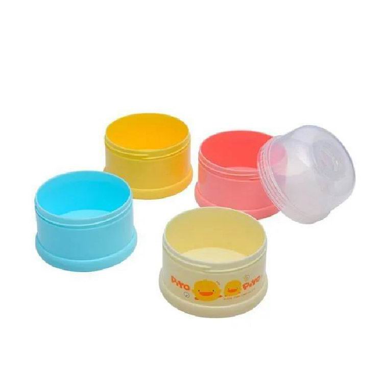 PIYO PIYO 黃色小鴨 彩色特大四層奶粉盒