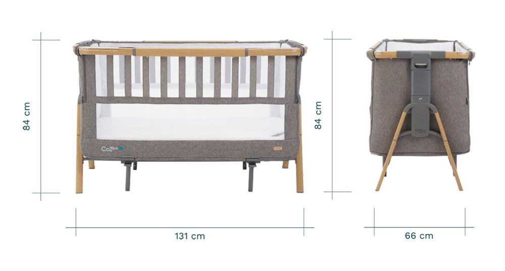 Tutti Bambini CoZee XL 基本號 – 2合1床邊床加嬰兒床