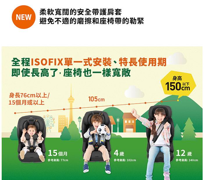 Combi Joytrip Advance Plus ISOFIX 汽車安全座椅 [15個月-12歲]
