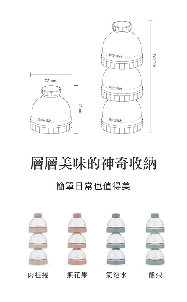 Simba 神奇定量奶粉罐