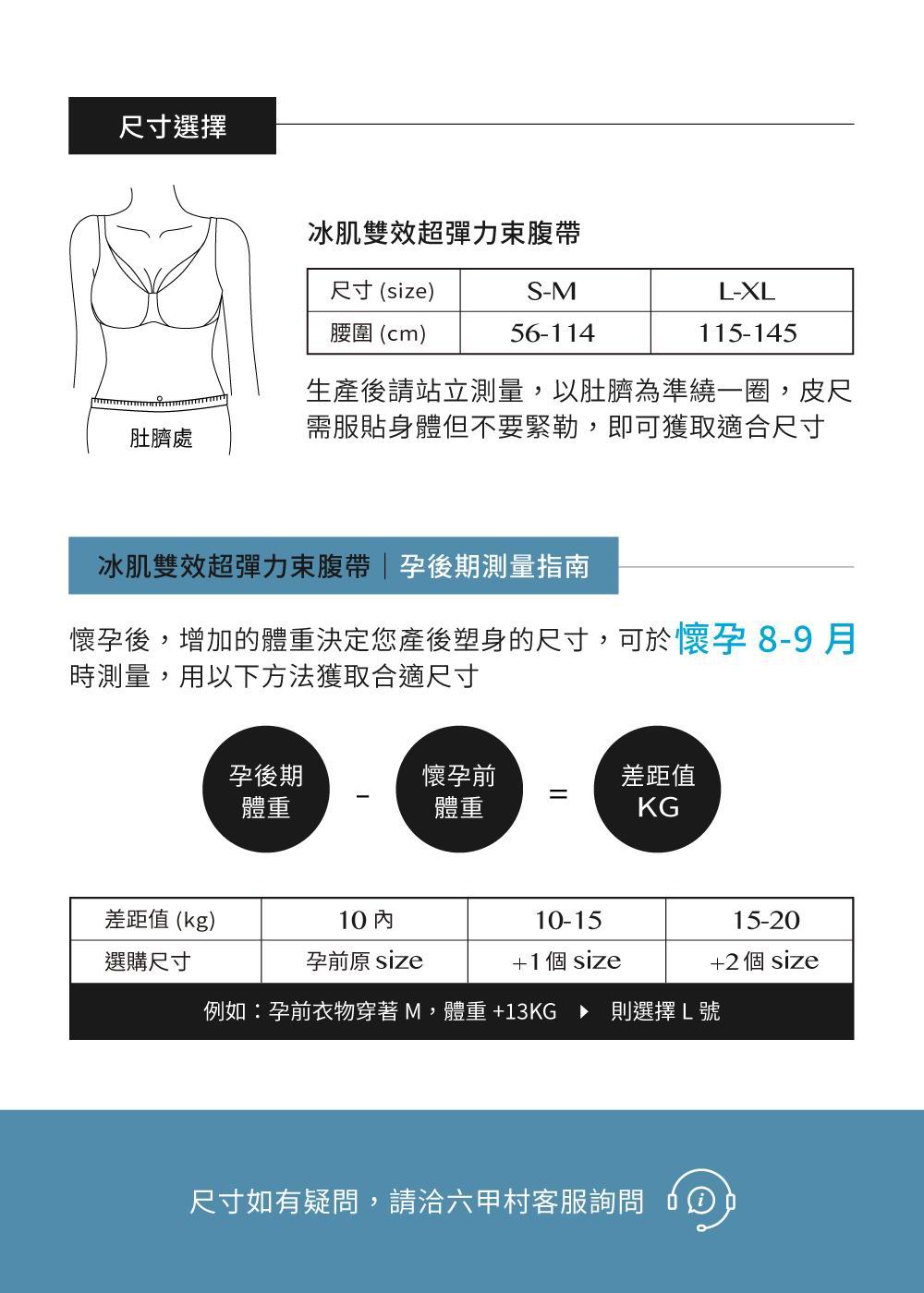 六甲村 Mammy Village 冰肌雙效超彈力束腹帶