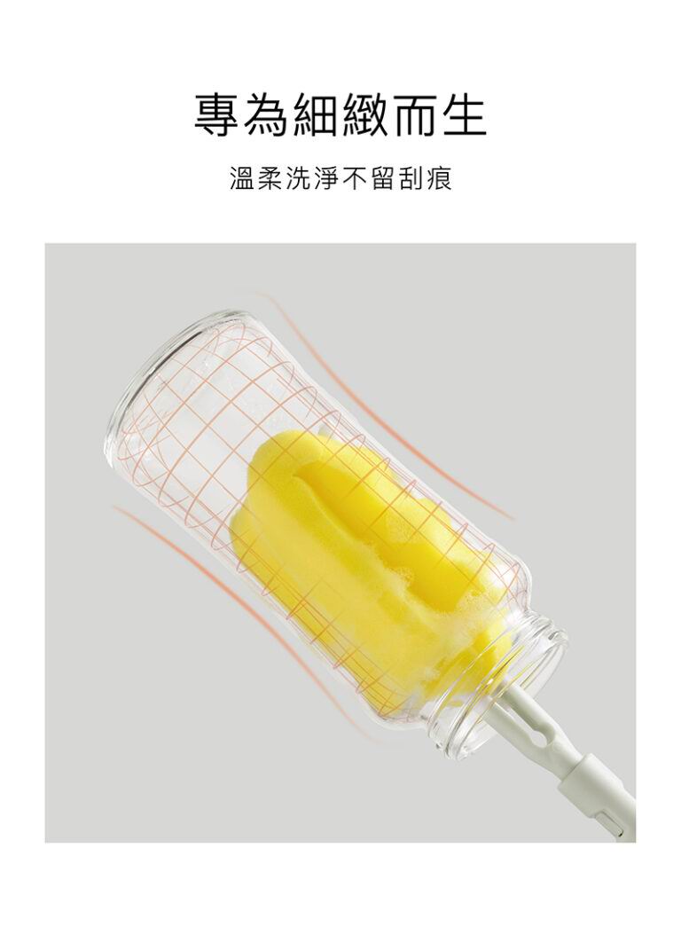 Simba 超柔無垢海綿快拆旋轉奶瓶刷 [海綿奶樽刷]