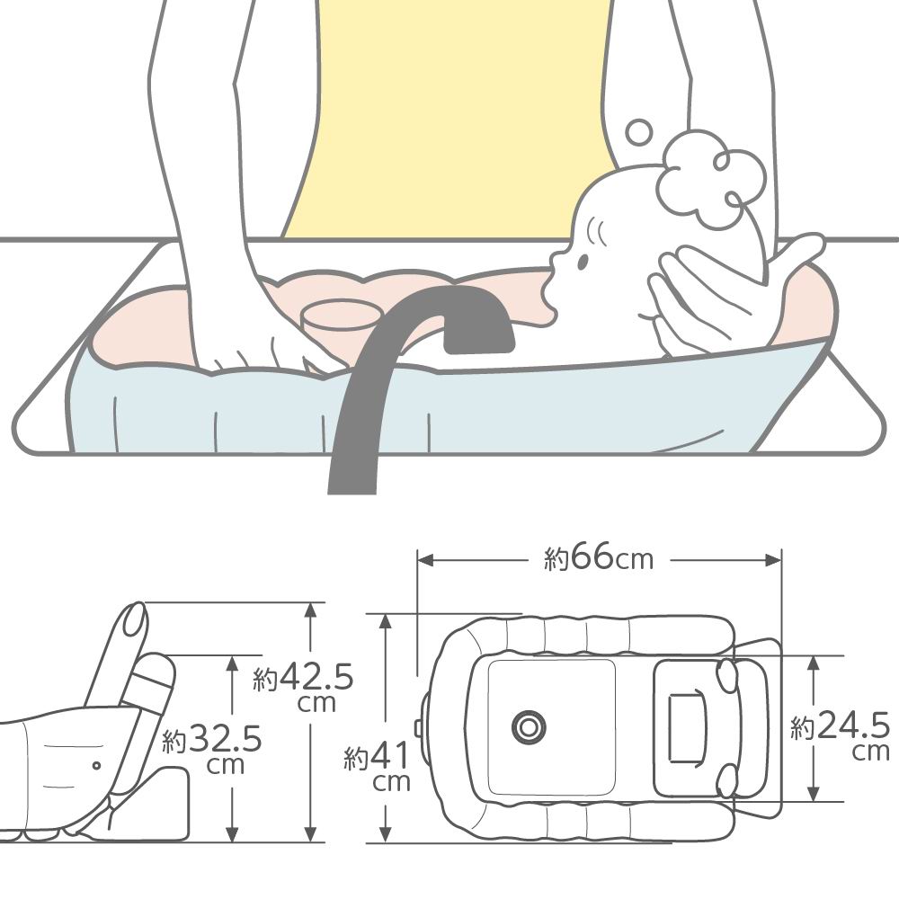 Richell 充氣浴盆 Baby Bath Step Up