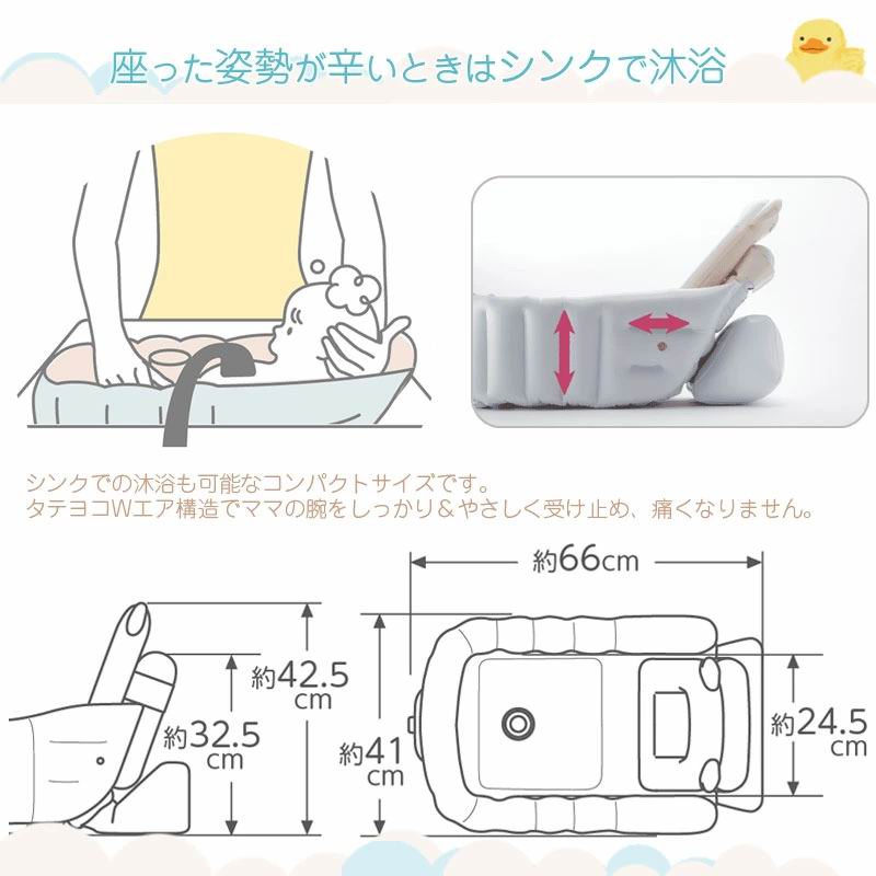 Richell 充氣浴盆 Baby Bath Step Up [新生兒 ~ 12個月]