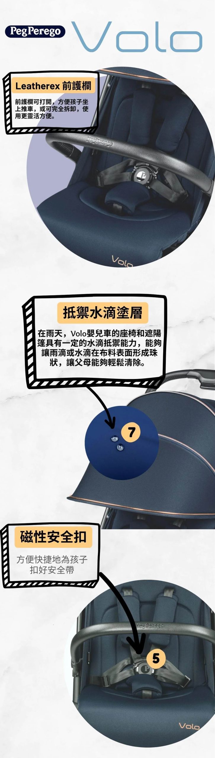 Peg Perego Volo 超輕嬰兒車 [旅行BB車] 初生 - 4歲