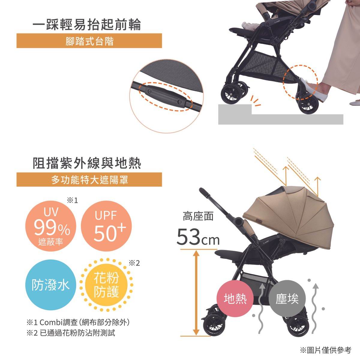 Combi Sugocal L compact 嬰兒手推車 [全自動四輪轉]