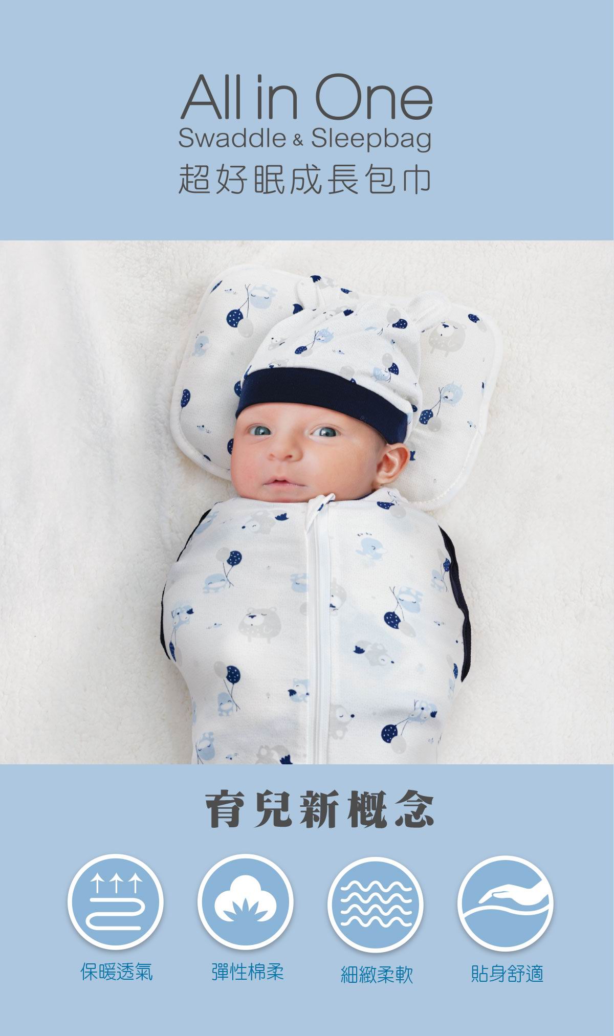 Kuku 夢想氣球包巾禮盒