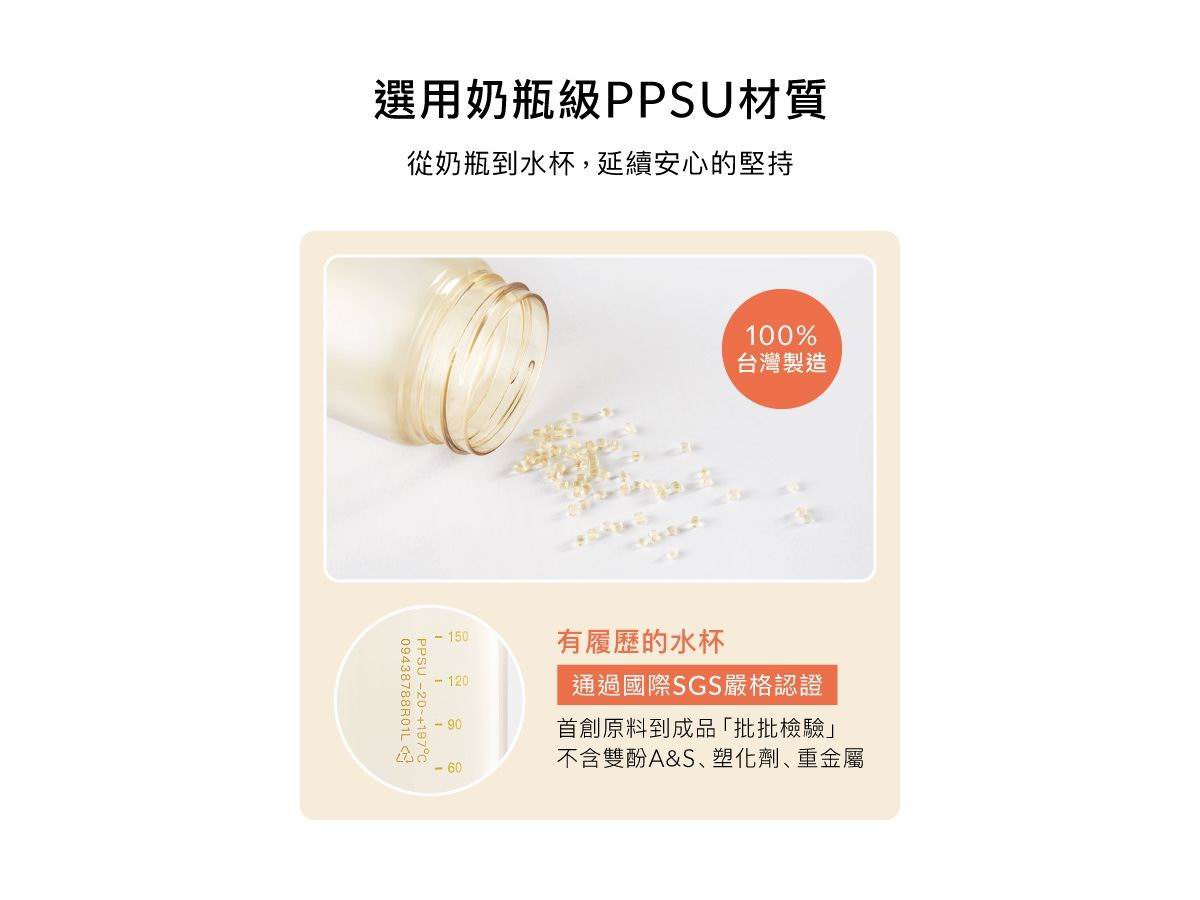 Simba 鉑金PPSU兒童吸管學習水杯300ml [吸管杯]