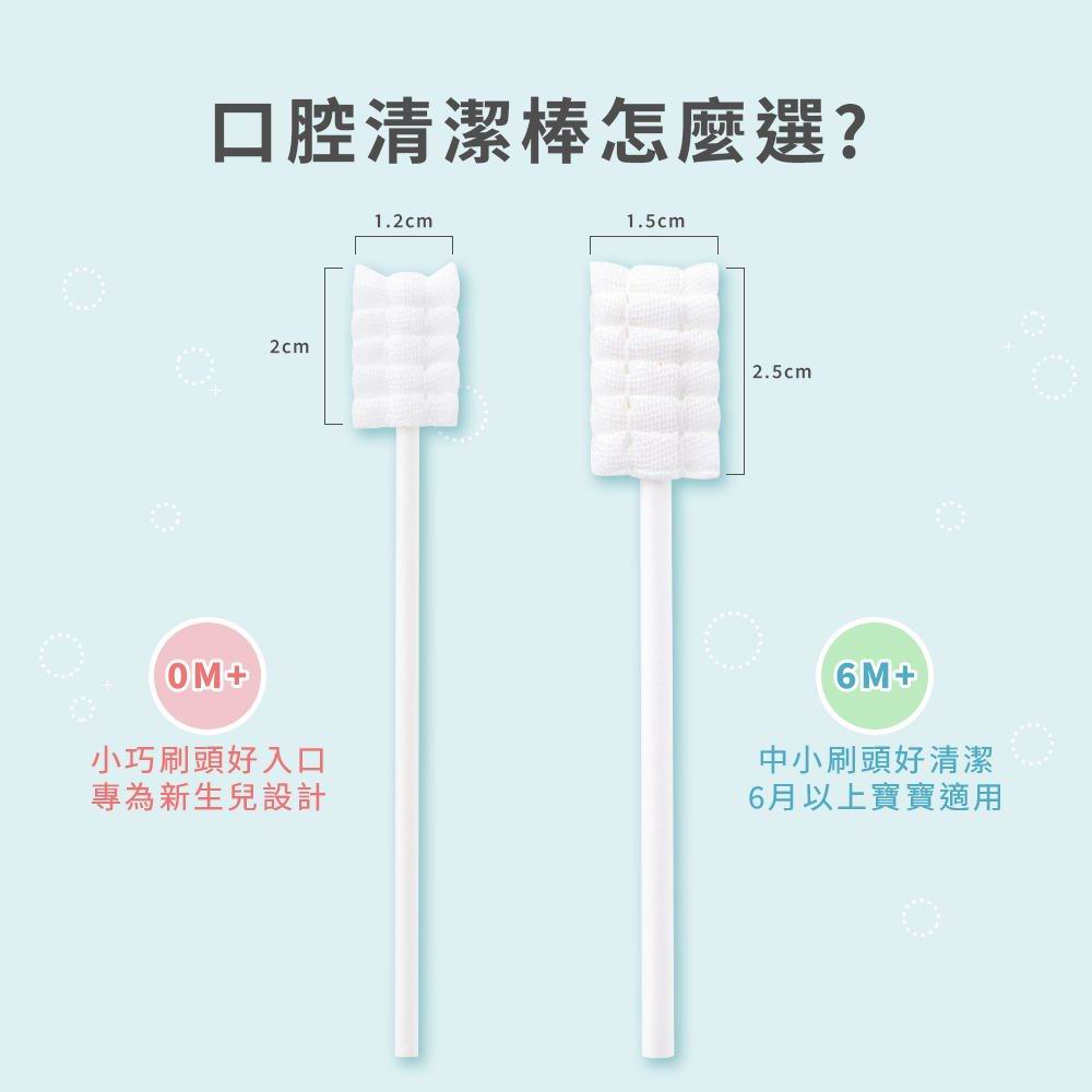Lab52 齒妍堂 嬰幼兒口腔清潔棒 [30支] 0m+