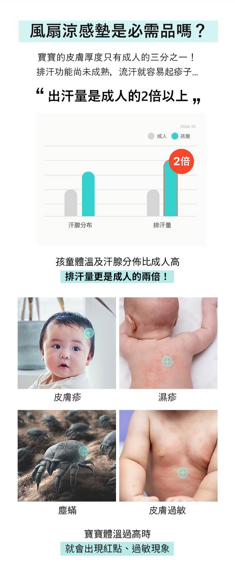 Poled AIRLUV4 Oreo 智能手推車涼感墊 - 附HEPA13濾網