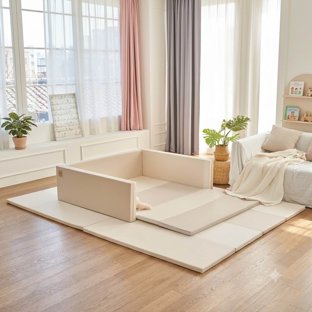韓國 Caraz Bumper Mat 多功能嬰兒防撞床墊圍欄 140 x 120 x 40 cm (Bumper Bed)