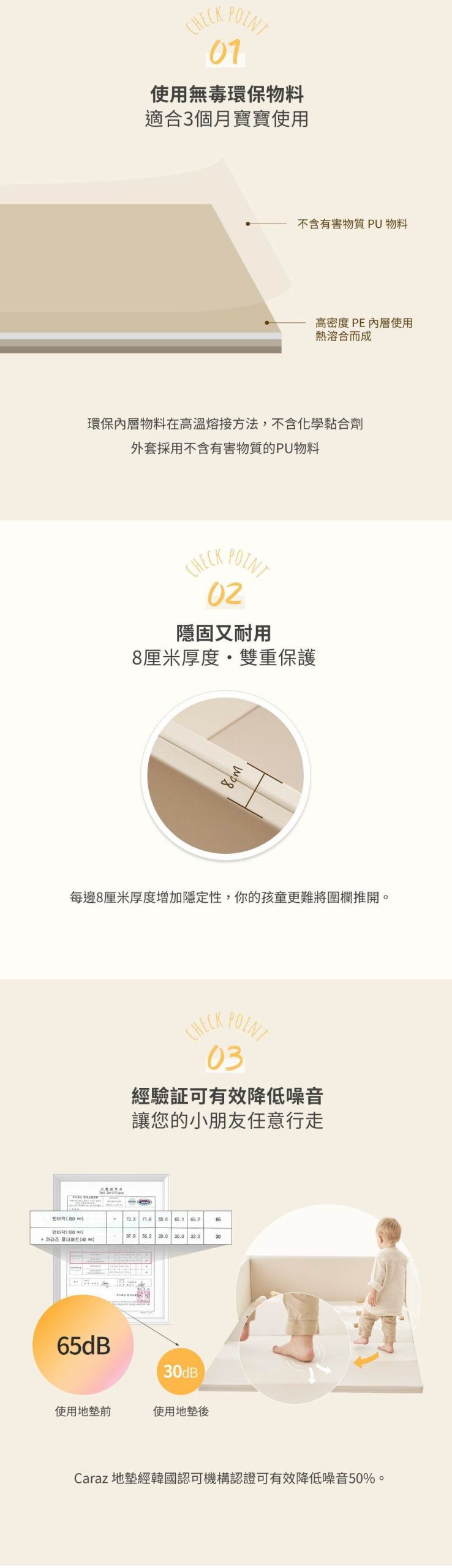 韓國 Caraz Bumper Mat 多功能嬰兒防撞床墊圍欄 140 x 120 x 40 cm (Bumper Bed) - 香港官方正貨