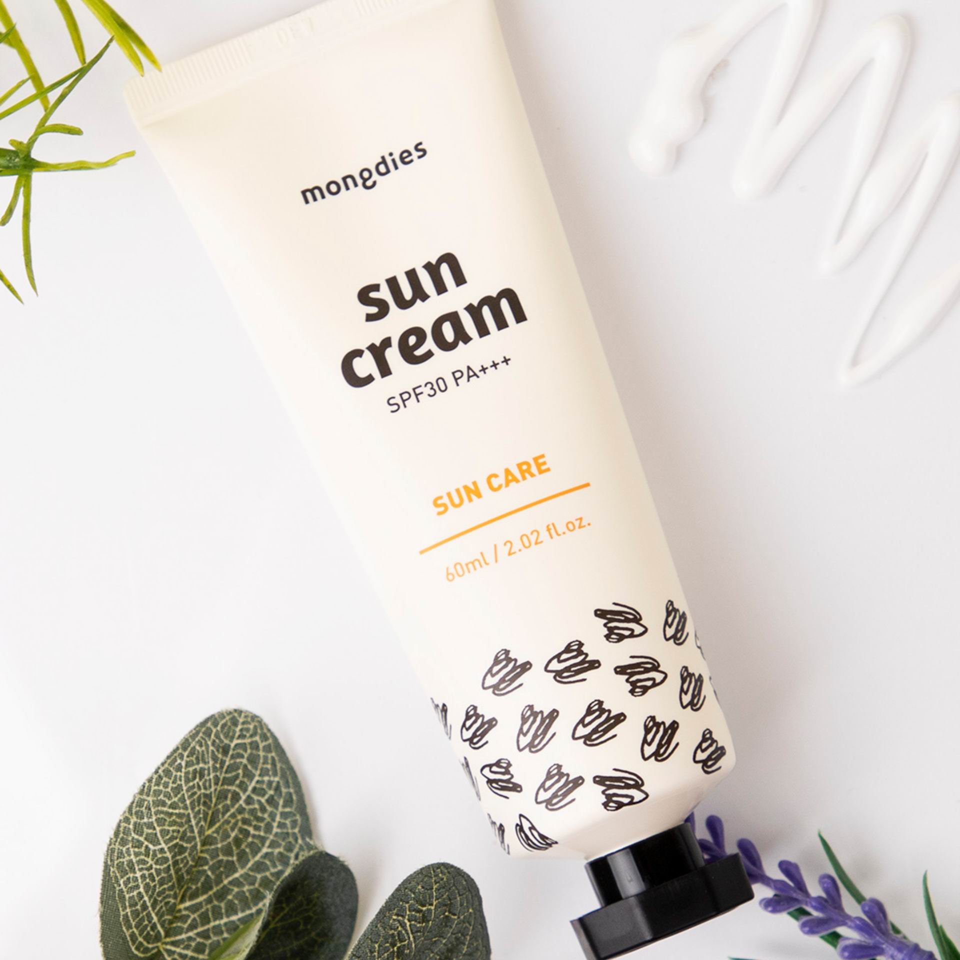 韓國 Mongdies Sun Cream 純物理防曬霜 60ml SPF30 PA+++ | 嬰兒 BB 保濕防曬推薦