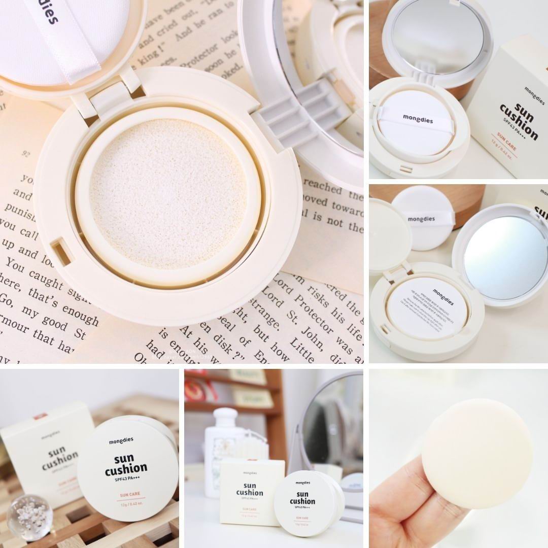 Mongdies Sun Cushion 嬰兒童純物理防曬氣墊 SPF43 PA+++ (12g) | 寶寶孕婦敏感肌適用