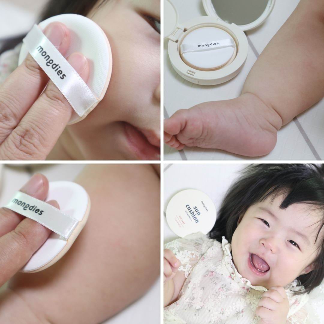 Mongdies Sun Cushion 嬰兒童純物理防曬氣墊 SPF43 PA+++ (12g) | 寶寶孕婦敏感肌適用