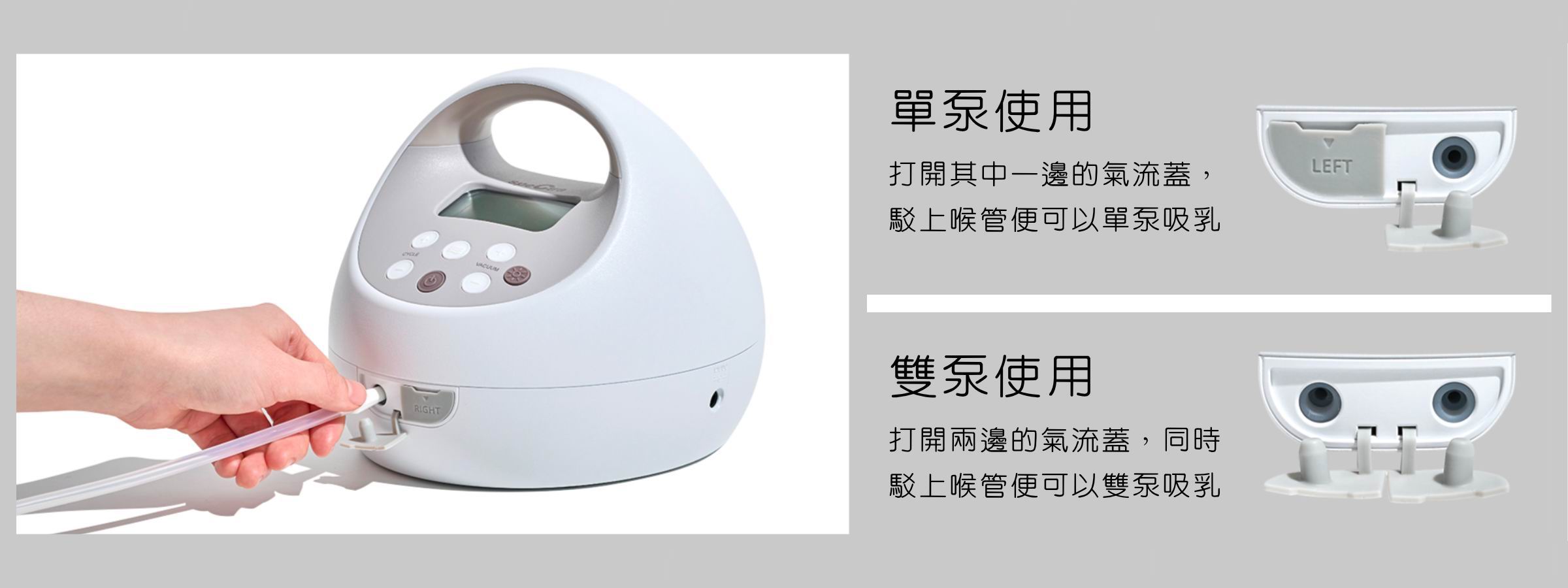 Spectra S1 Pro 醫院級電動雙泵吸奶器 (內置充電池 / 香港行貨)