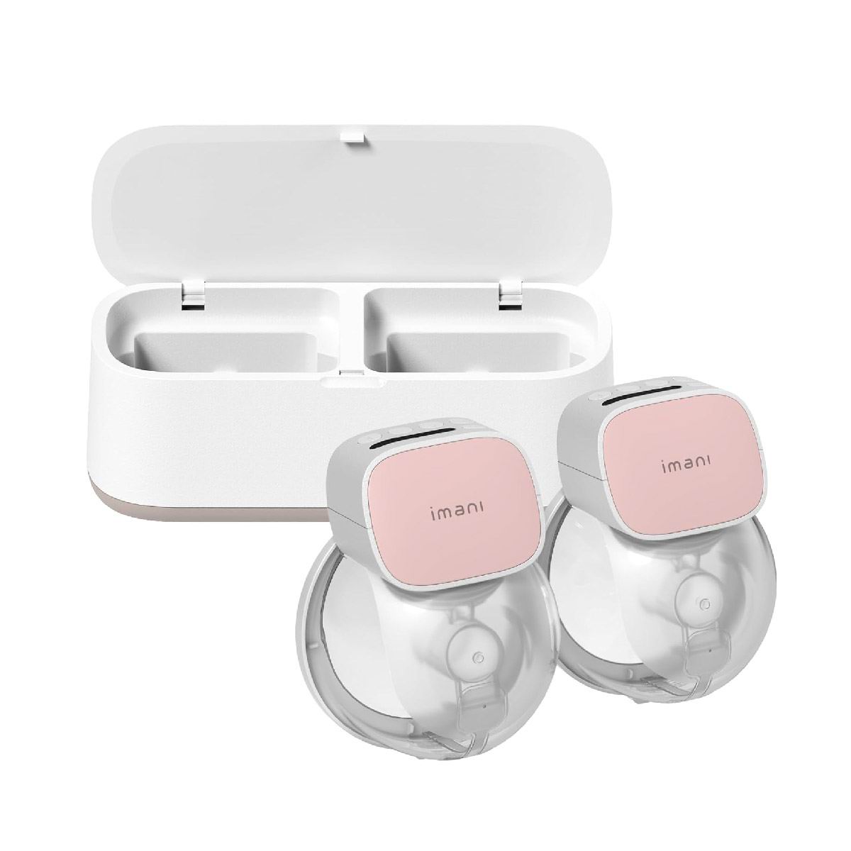 穿戴式便攜泵奶器 imani i2 plus pro 便攜套裝 (雙機充電盒版)